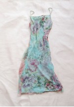 vintage fairy cottage Summery Watercolor Floral Dress